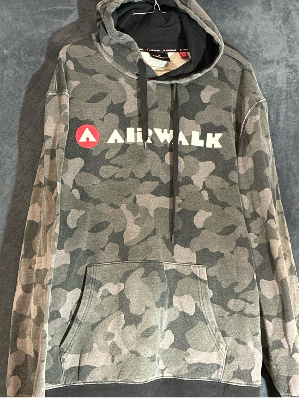 Airwalk Men’s Camouflage Hoodie with Red Logo